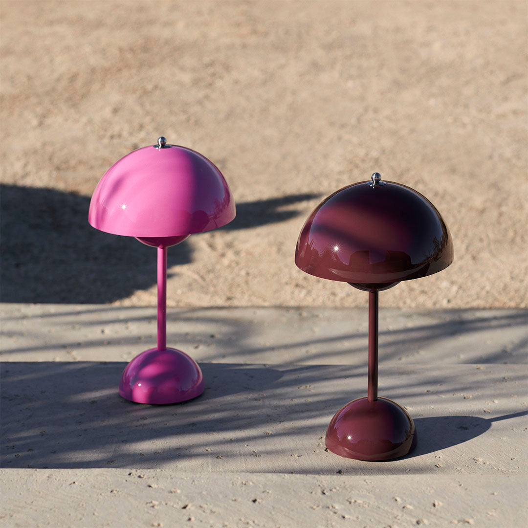 &Tradition, Flowerpot Portable Table Lamp VP9, Mustard, Table / Task, Verner Panton
