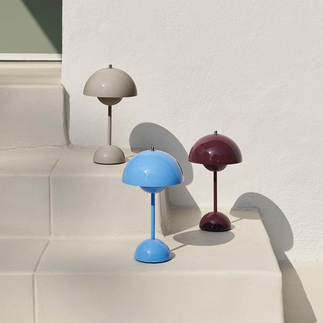 &Tradition, Flowerpot Portable Table Lamp VP9, Chrome Plated, Table / Task, Verner Panton