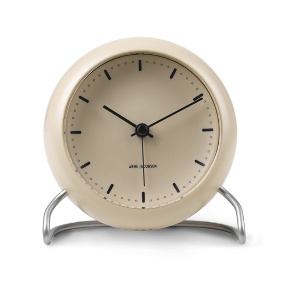 Rosendahl, Arne Jacobsen City Hall Alarm Clock Sandy Beige, Alarm Clock, Arne Jacobsen,