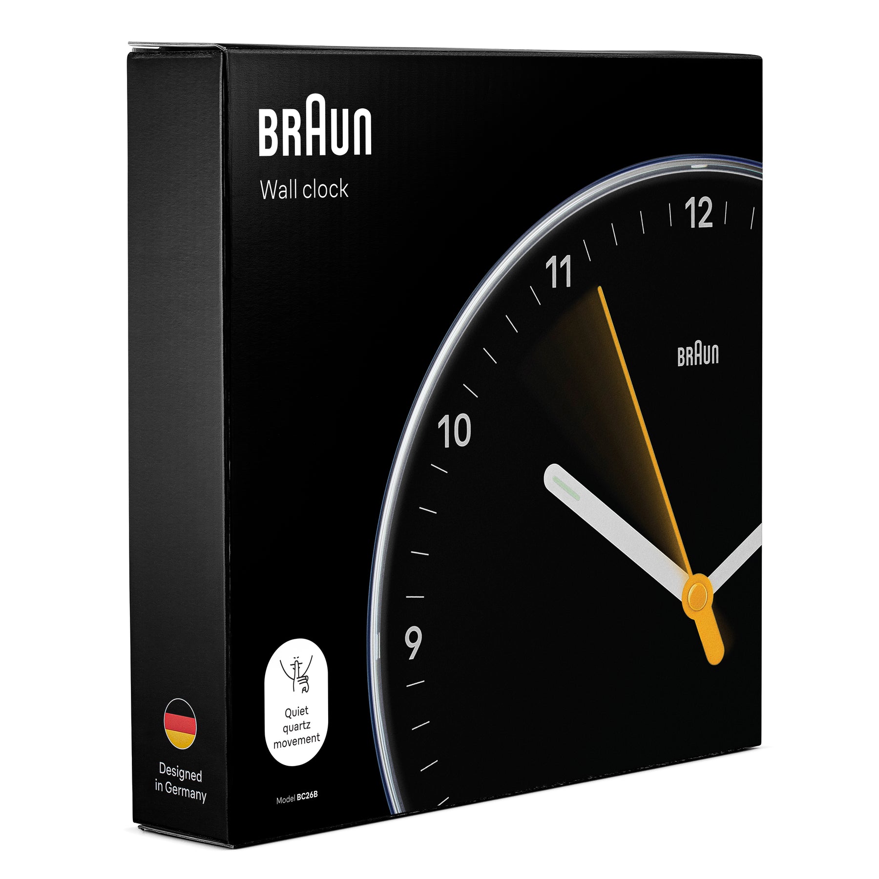 Braun, a German brand known for its iconic, minimalist design in electronic products, including clocks, shavers, and kitchen appliances, emphasizing simplicity and functionality.