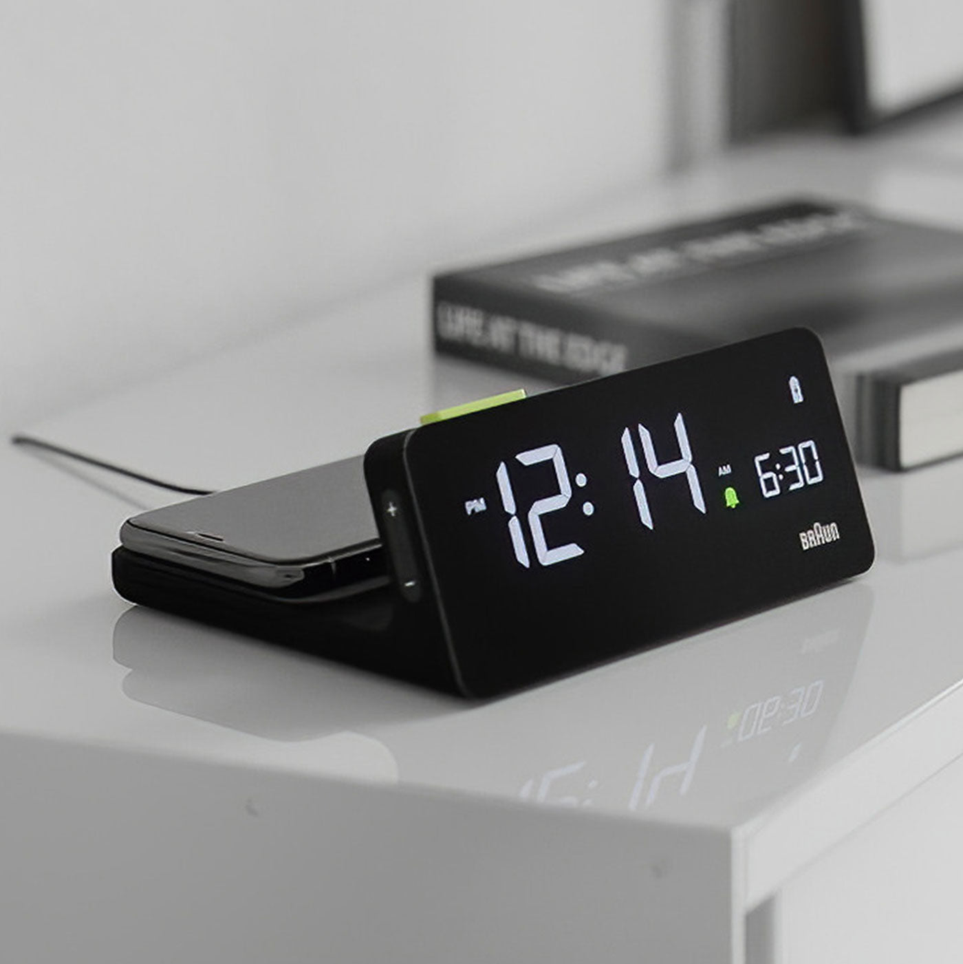 Braun, a German brand known for its iconic, minimalist design in electronic products, including clocks, shavers, and kitchen appliances, emphasizing simplicity and functionality.
