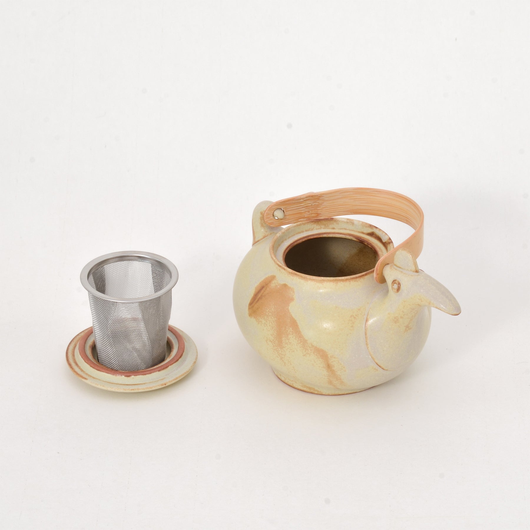 Ceramic Japan, Tori Tea pot, Teaware, Makoto Komatsu,