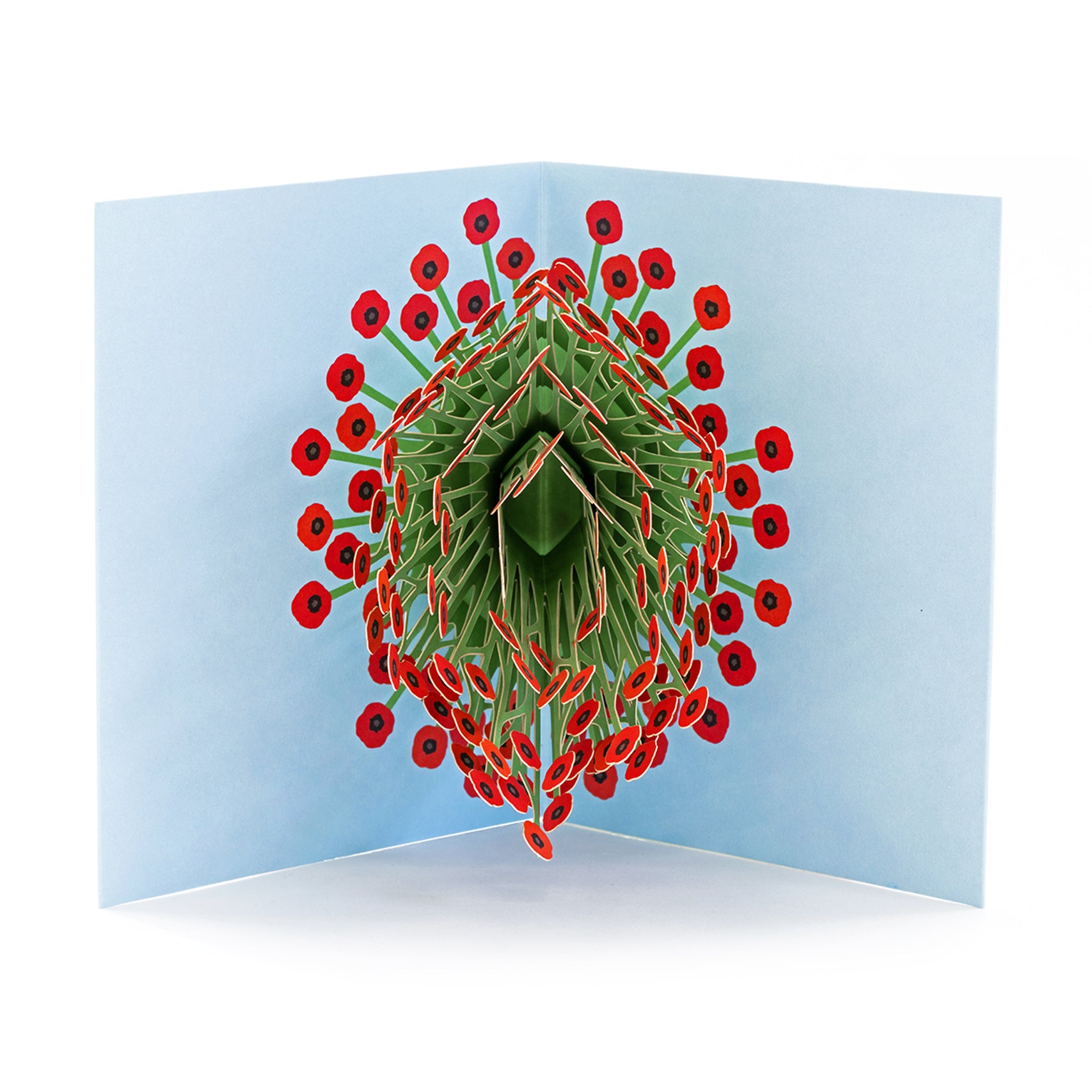IC Design, Peter Dahmen Blooming Poppies Pop Up Card, Notecard,