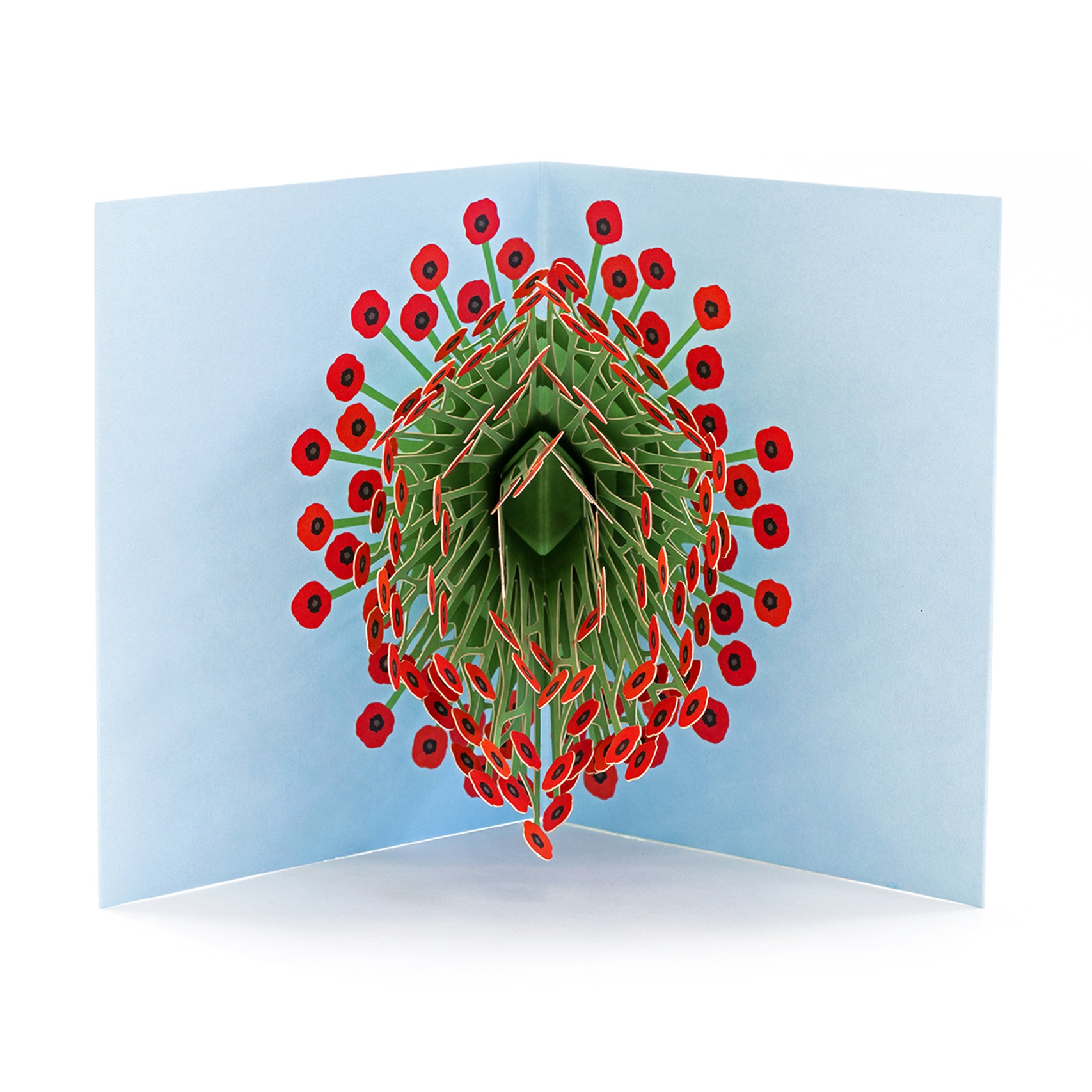 IC Design, Peter Dahmen Blooming Poppies Pop Up Card, Notecard,