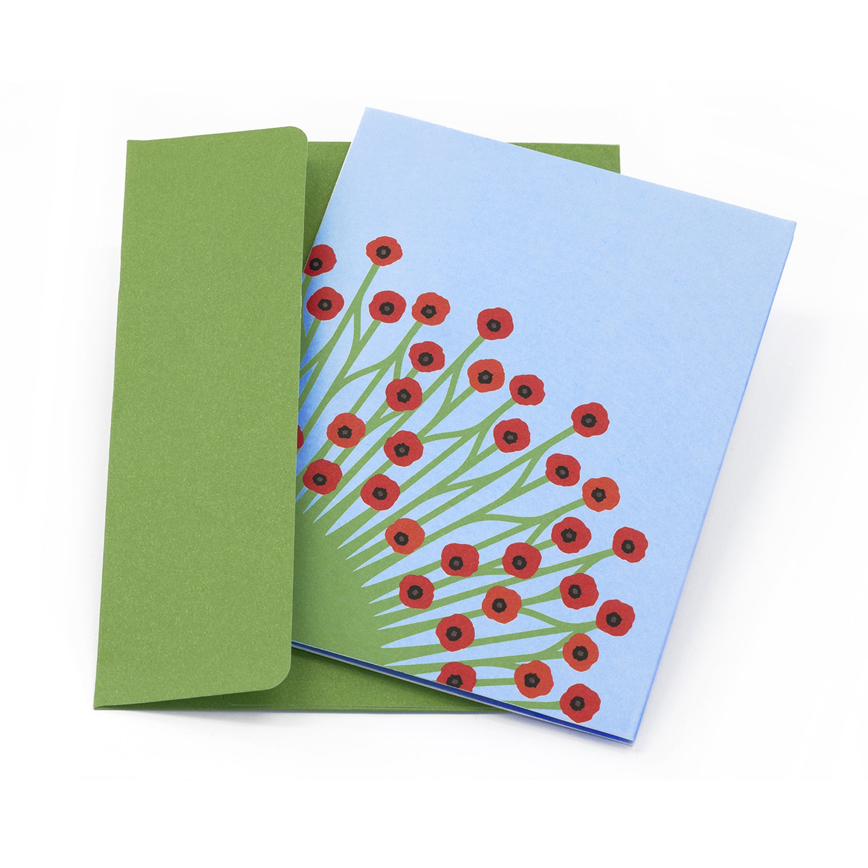 IC Design, Peter Dahmen Blooming Poppies Pop Up Card, Notecard,