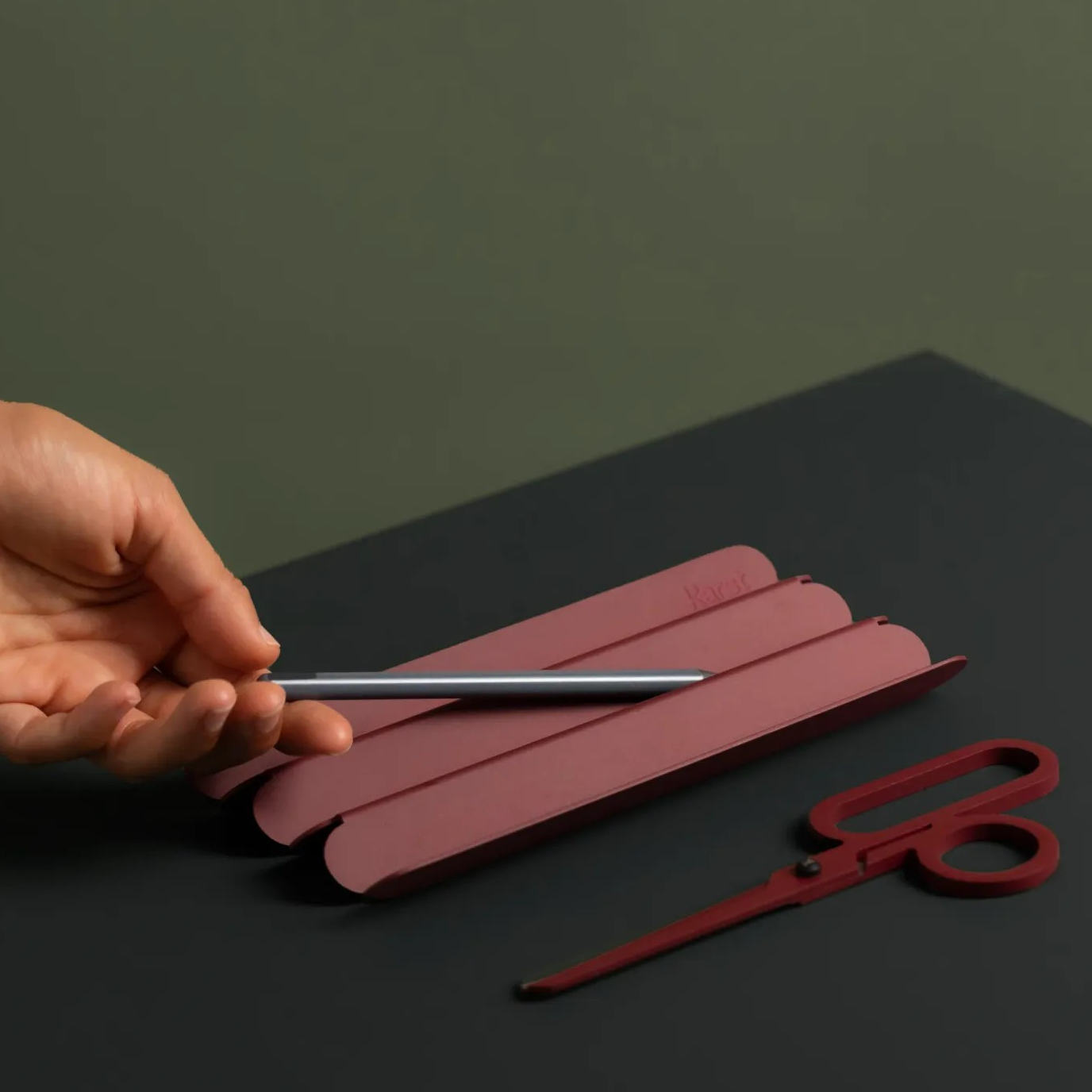 Karst, Accessories, Pen Tray, Burgundy