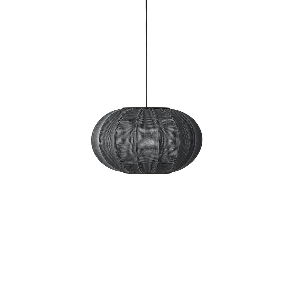 Made by Hand, Knit-Wit Oval Pendant Lamp 45, Blue Stone, Pendant, Iskos Berlin,