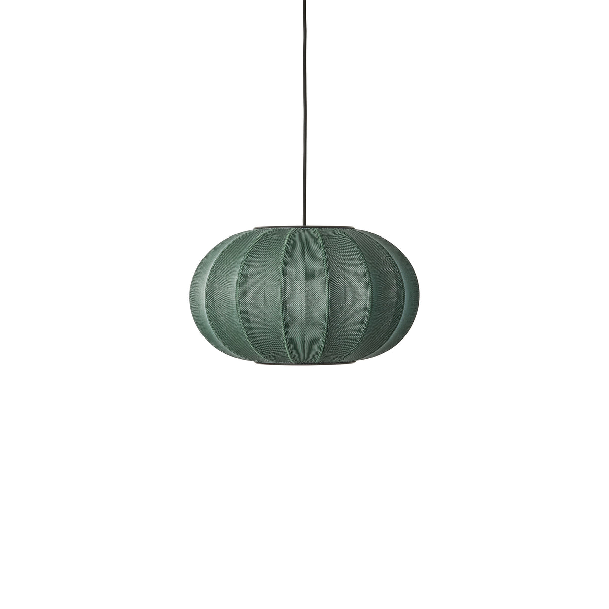 Made by Hand, Knit-Wit Oval Pendant Lamp 45, Tweed Green, Pendant,