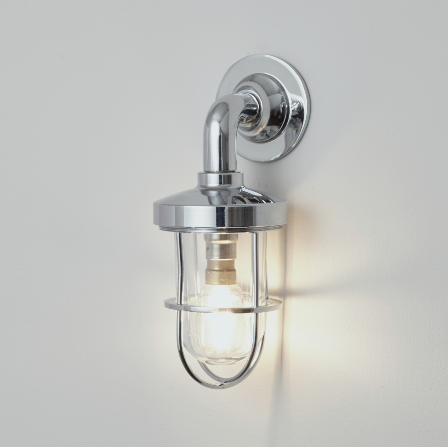 Original BTC, Weatherproof Ship's Mini Well Glass Wall Light, Exterior,