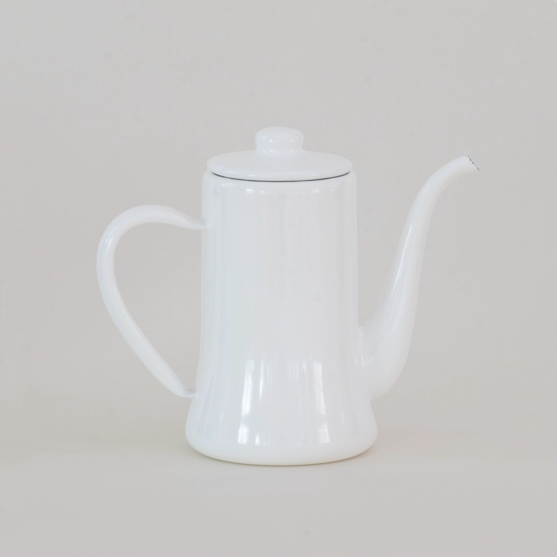 Tsukiusagi-jirushi, White Slimpot Enamel Kettle 1.2L, Servingware, Komin Yamada,