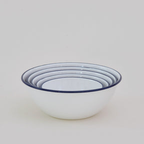 Tsukiusagi-jirushi, Set of 5 enamel nesting bowls, Plates & Bowls,
