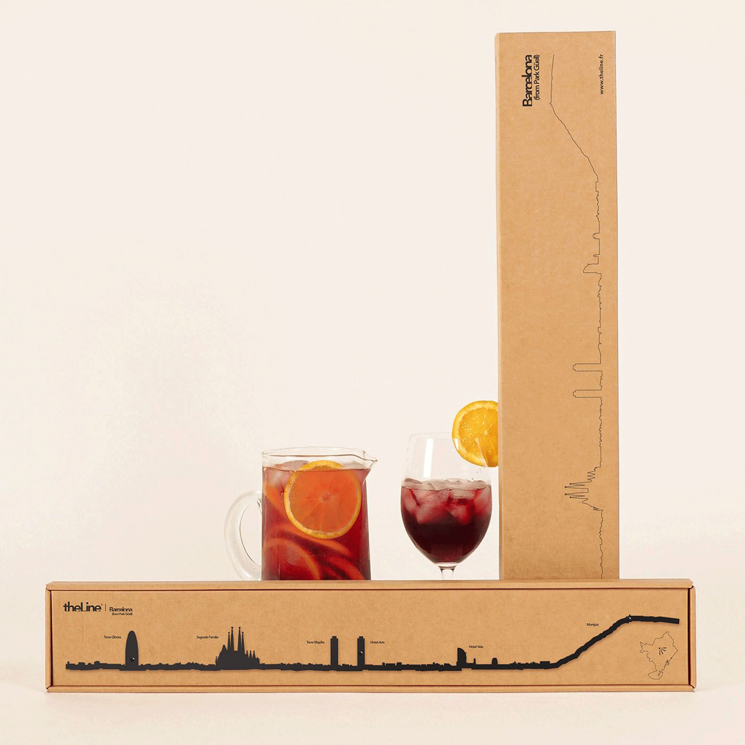7.5" City Skyline Silhouette Mini