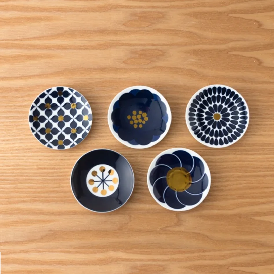 Kihara, Bean Plates Set of 5, Plates & Bowls,