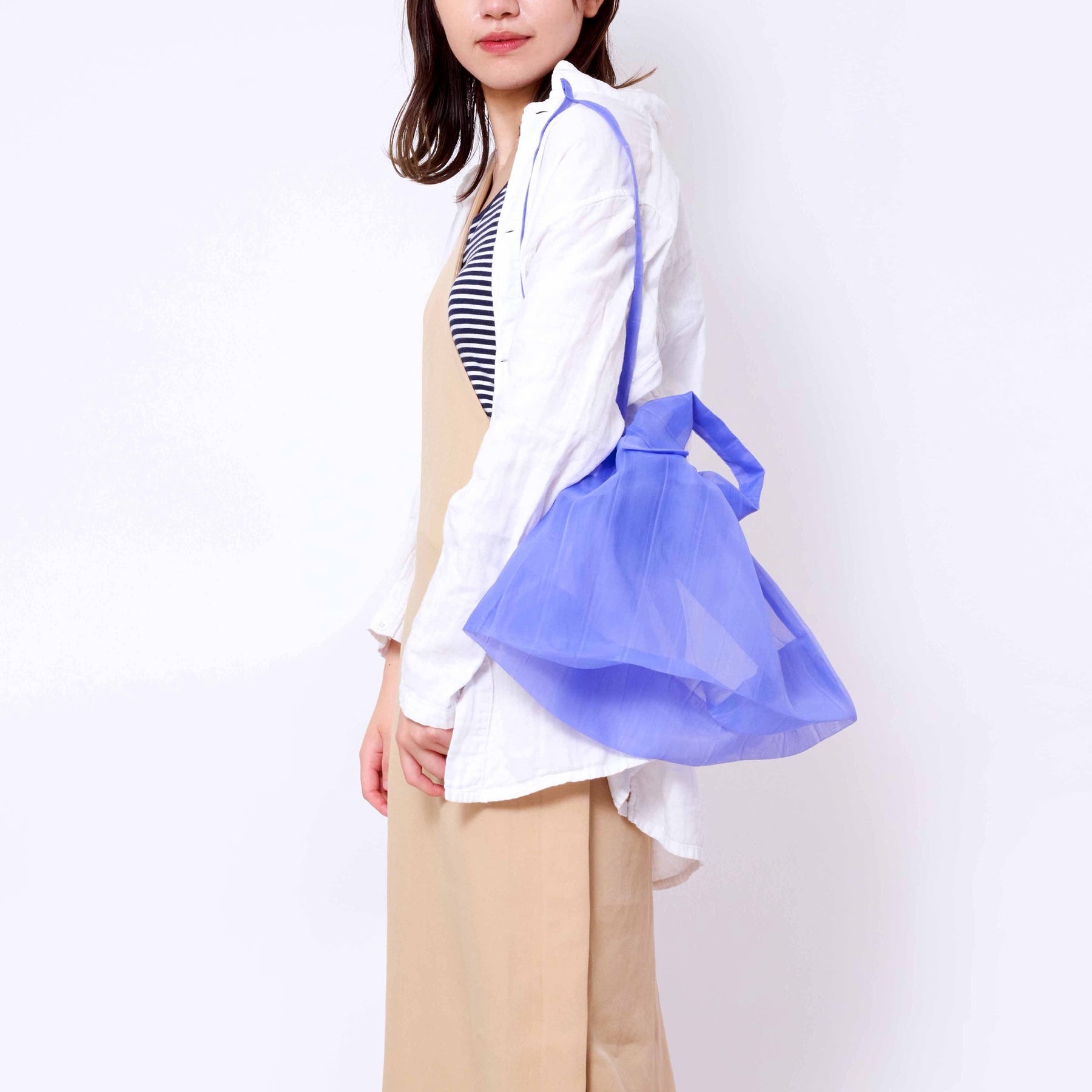 Mate Mono, See Through Bag, Orange, Tote Bags,