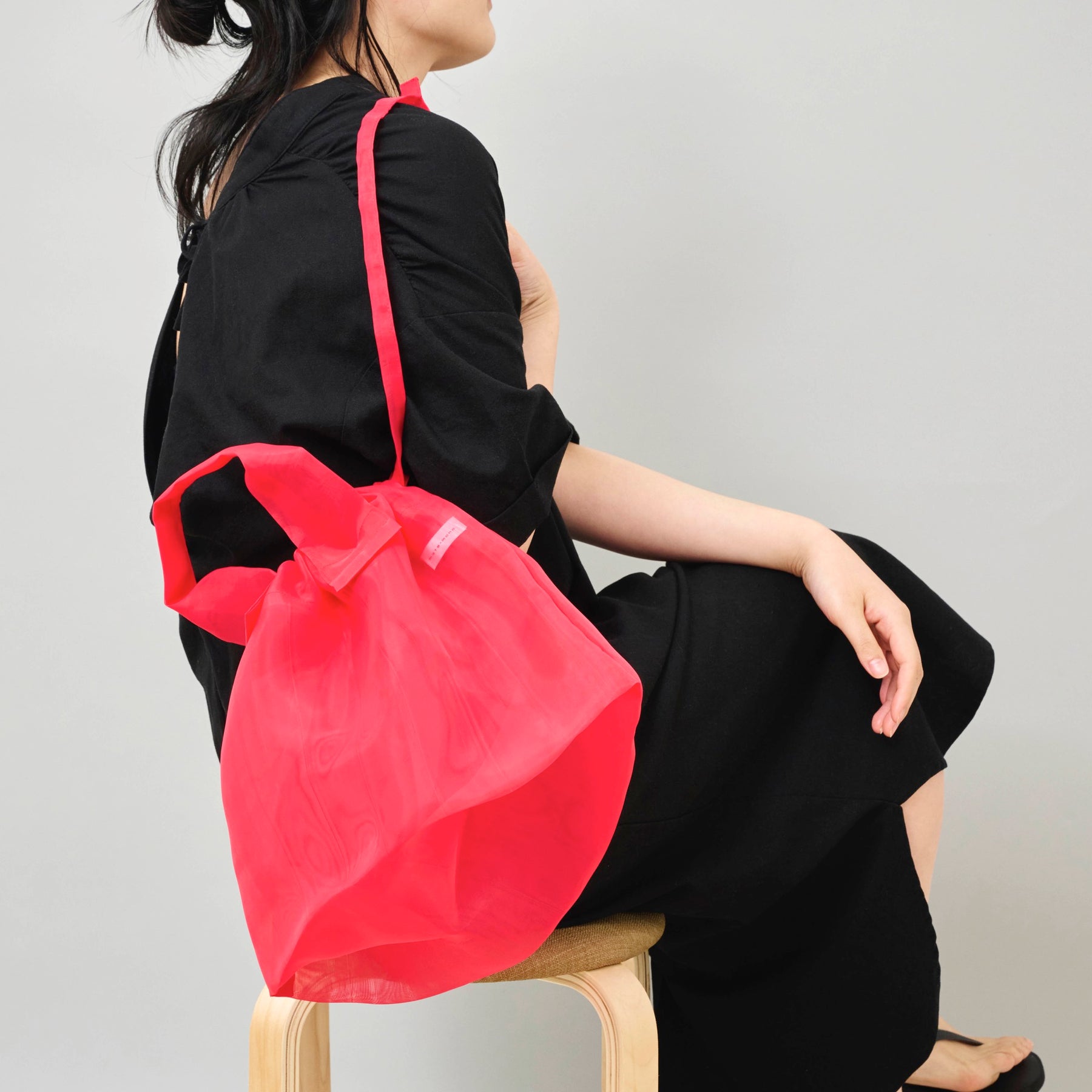 Mate Mono, See Through Bag, Green, Tote Bags,