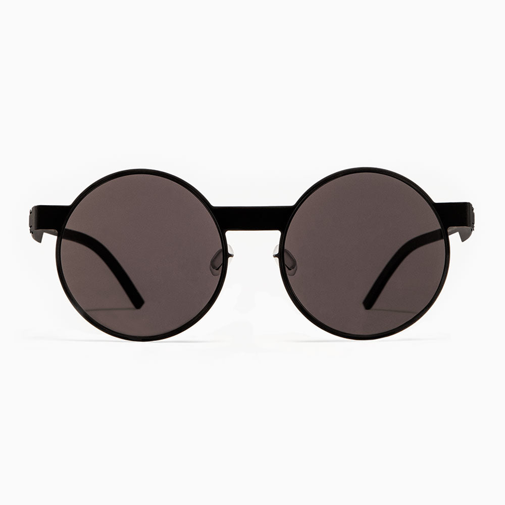 The No. 2, Sunglasses #2.1, Round, black, Size, Large, Sunglasses, Swin Huang,