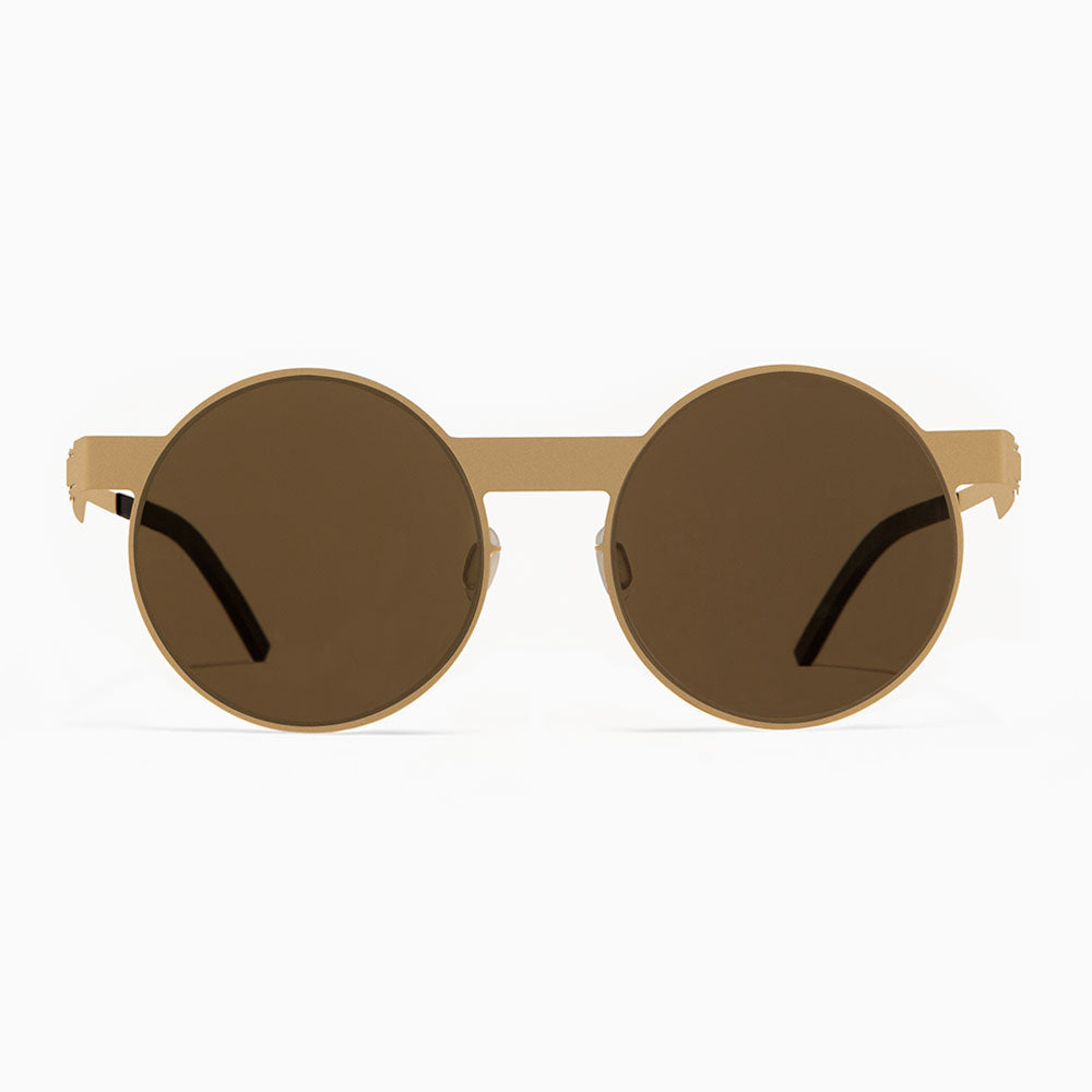 The No. 2, Sunglasses #2.1, Round, gold, Size, Large, Sunglasses, Swin Huang,