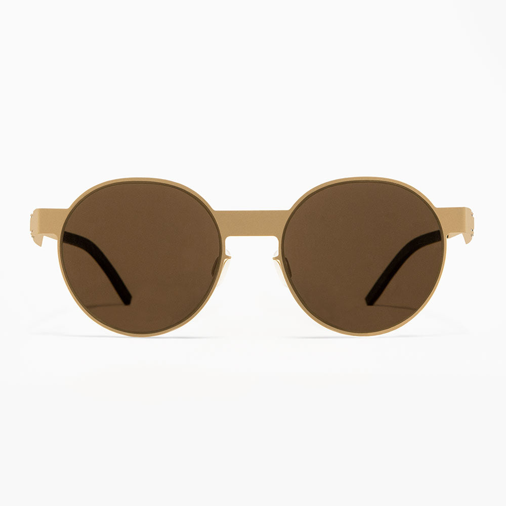 The No. 2, Sunglasses #2.3, Oval, gold, Size, Large, Sunglasses, Swin Huang,