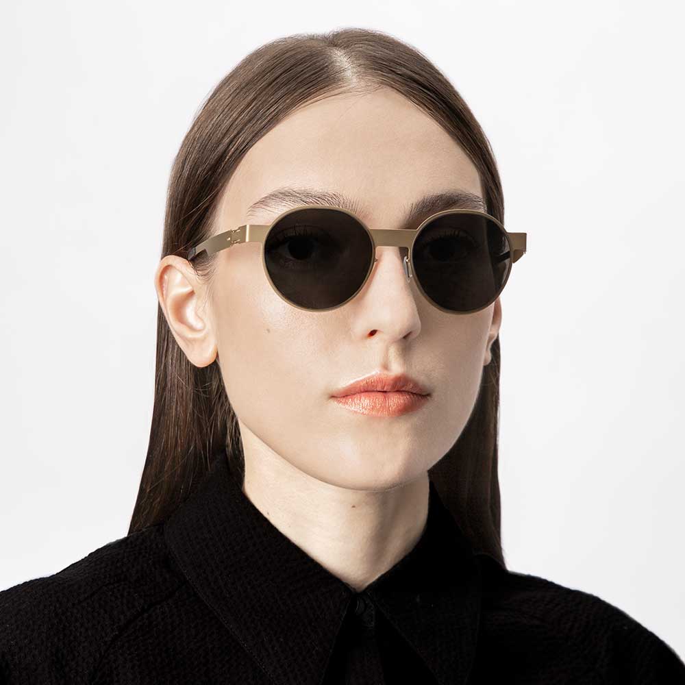 The No. 2, Sunglasses #2.3, Oval, gold, Sunglasses,