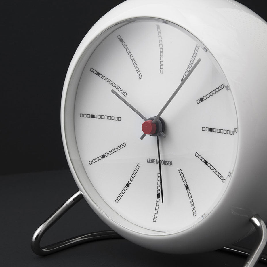 Rosendahl, Arne Jacobsen Banker's Alarm Clock White, Alarm Clock,