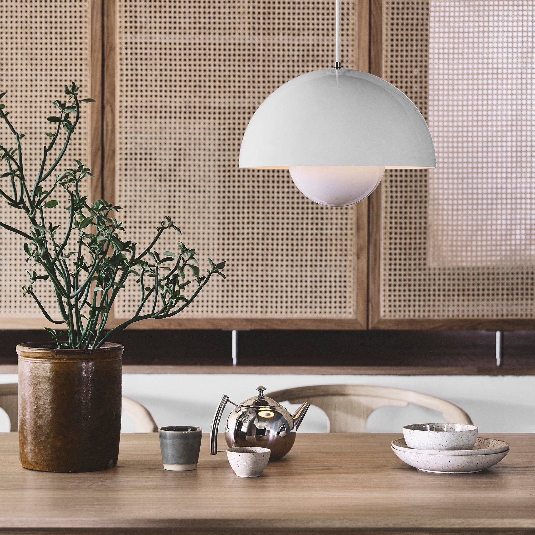 &Tradition, Flowerpot Pendant VP7, Grey Beige, Pendant,  Verner Panton