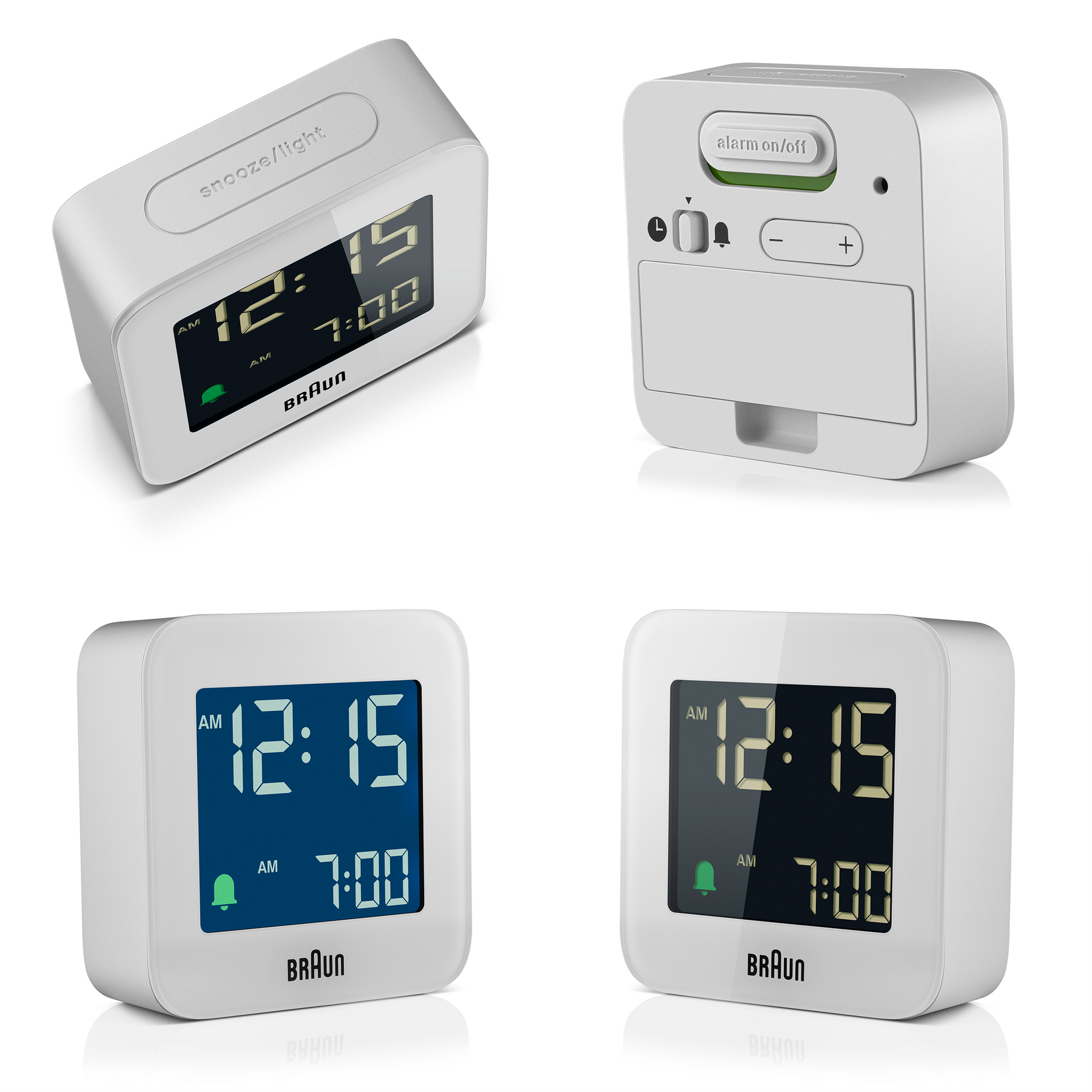 Braun, Digital Alarm Clock BC08, Alarm Clock,