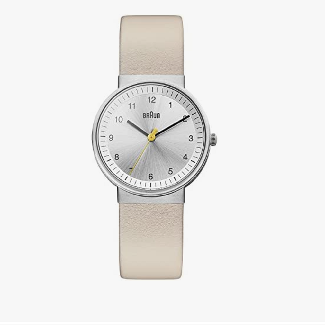 Braun, Classic Beige Analog Display Japanese Quartz Watch, Analog Watch,