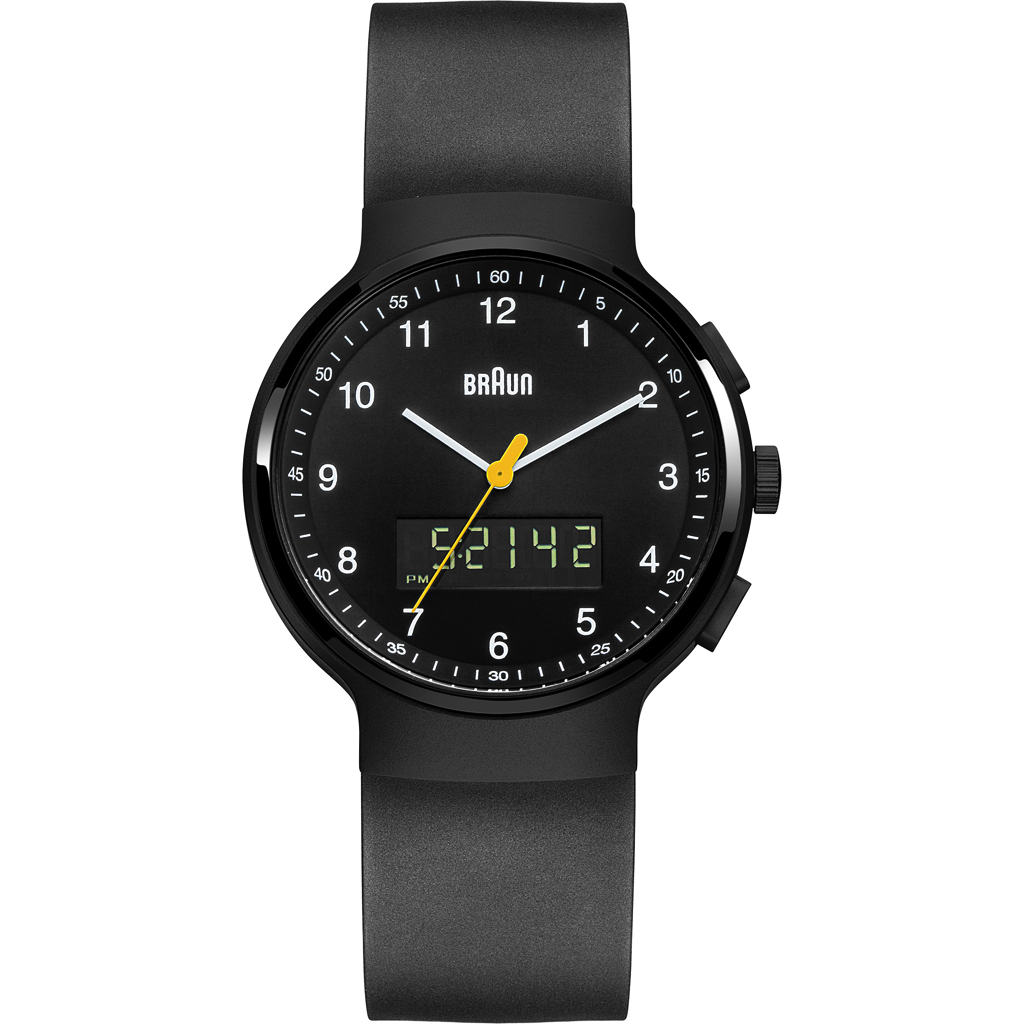 Black analog digital watch hotsell