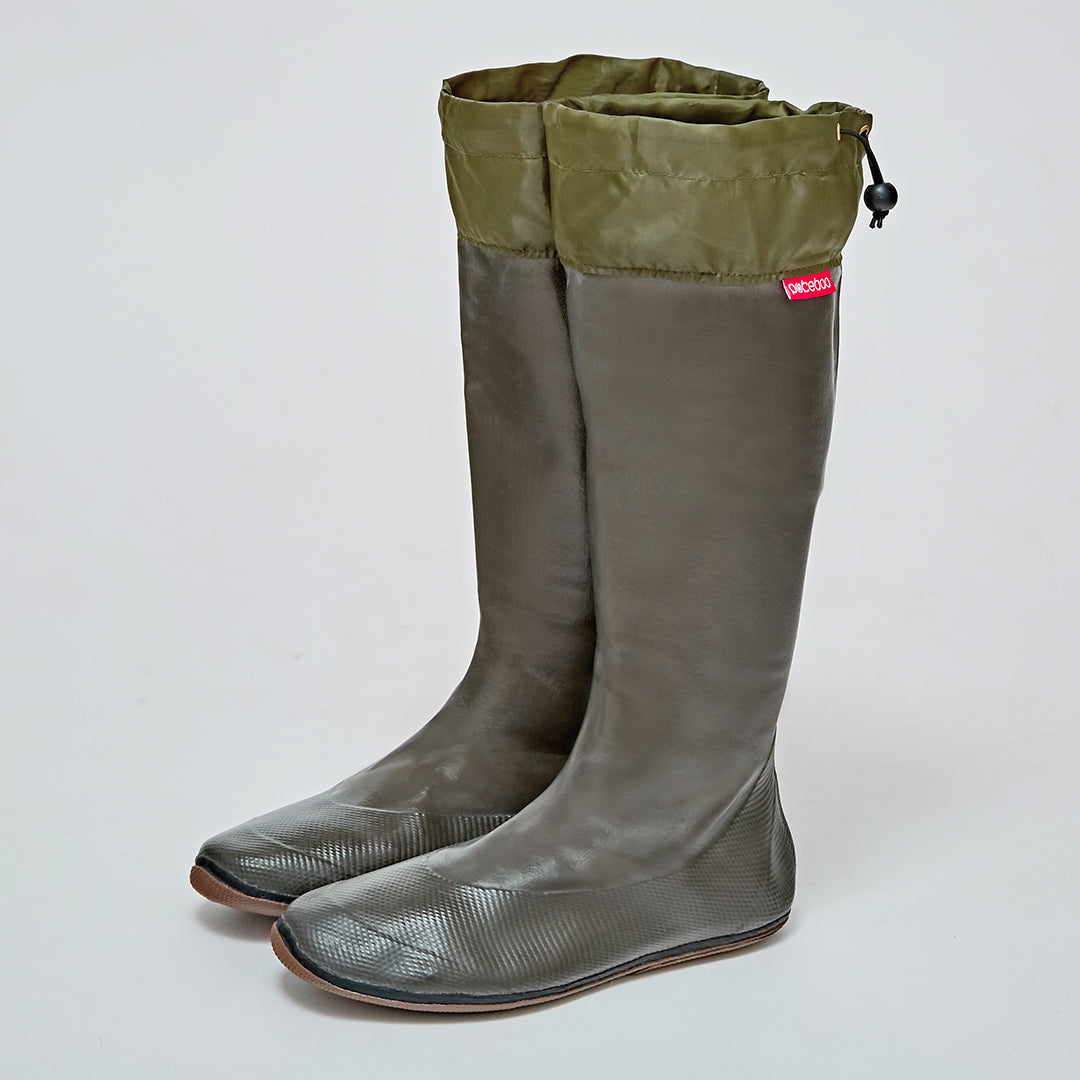 Pokeboo, Packable Rubber Rain Boots Charcoal, Size, LL, Rainboots,