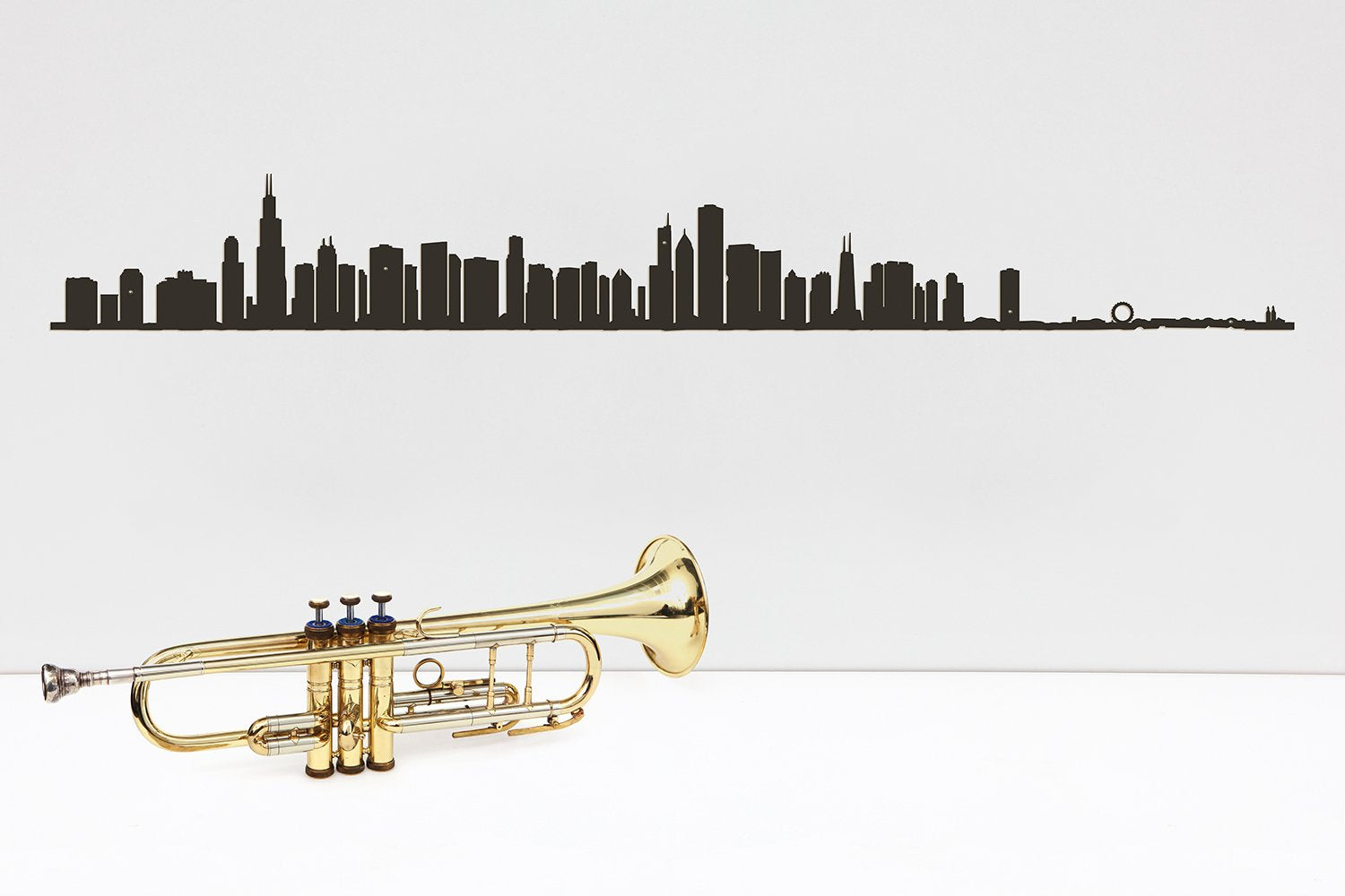 The Line, 49.25" XL City Skyline Silhouette, NYC2, Decorative,