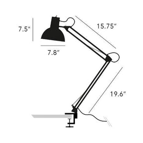 Midgard, Spring Balanced Clamp Lamp, Table / Task,