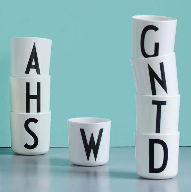 Design Letters, Design Letters Kid’s Melamine Cups, X, Cups & Glasses,