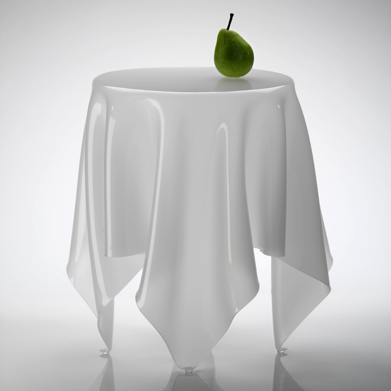 Essey, Grand Illusion Table Ice White Large, Furniture,