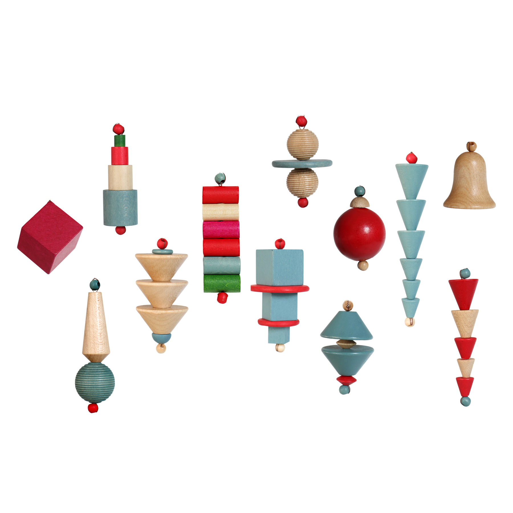 IC Design, Bauhaus-era Christmas Ornaments, Decorative,