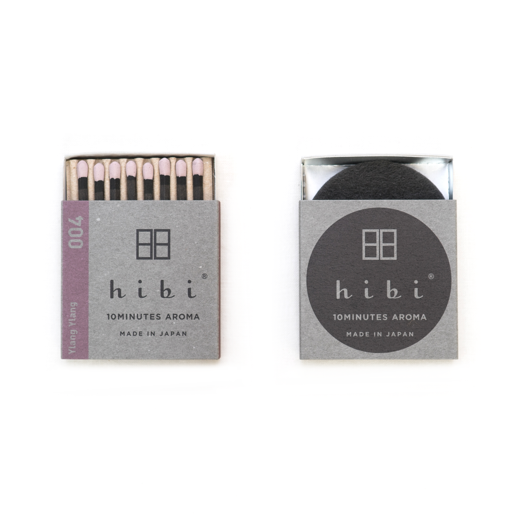 Hibi Incense Matches, a unique and convenient incense product where each matchstick ignites into a calming, aromatic incense, offering a soothing experience in a compact form.