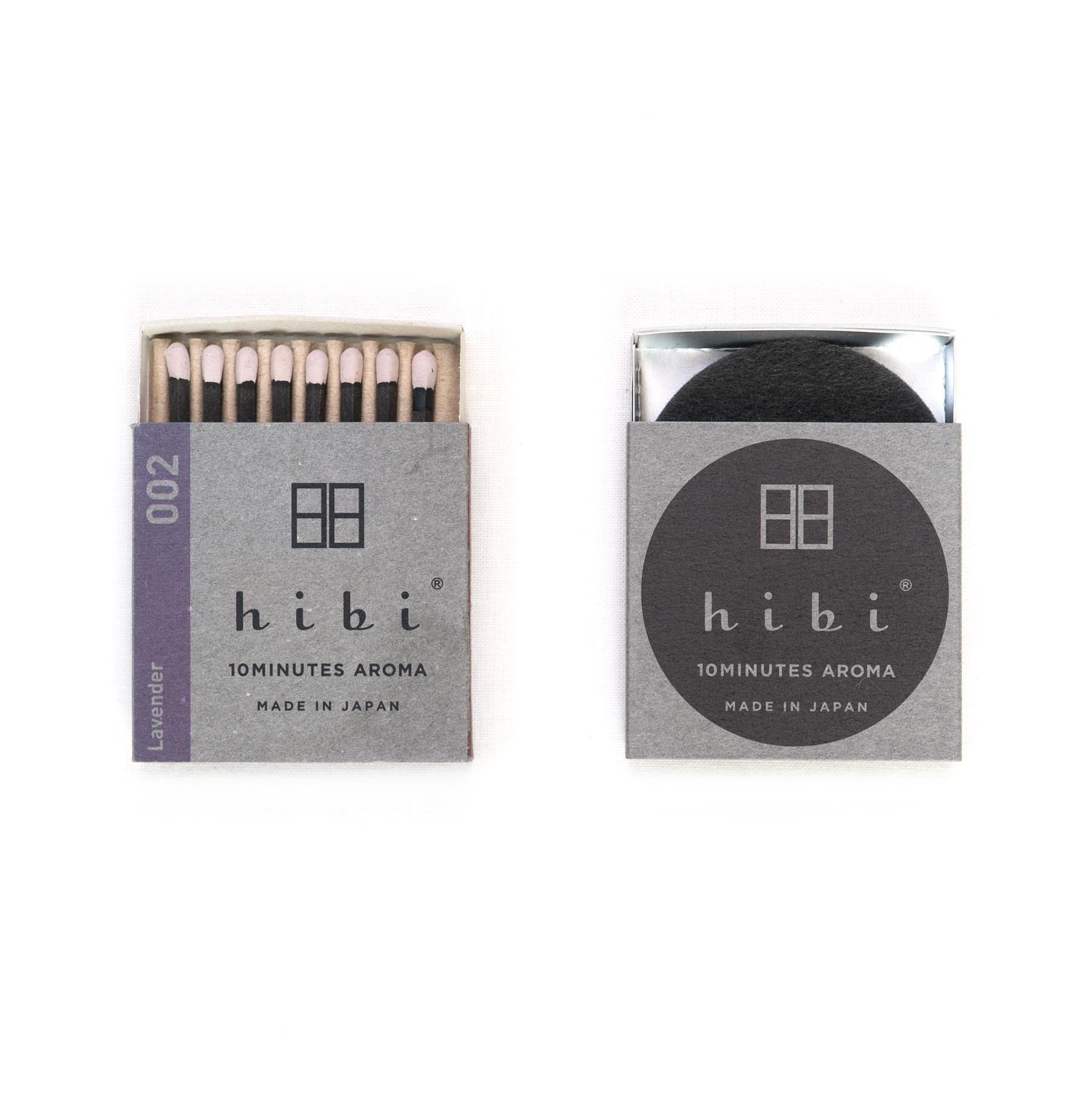 Hibi Incense Matches, a unique and convenient incense product where each matchstick ignites into a calming, aromatic incense, offering a soothing experience in a compact form.