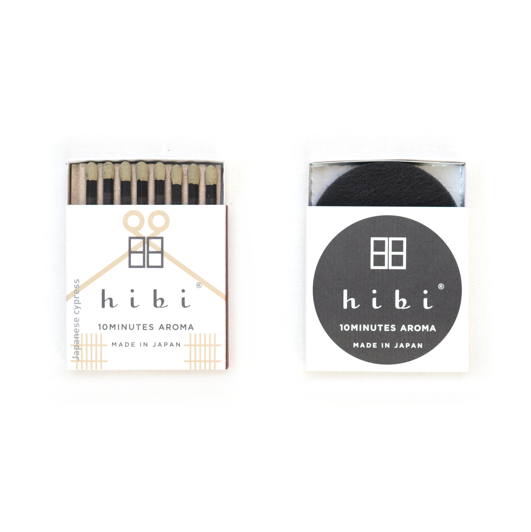 Hibi Incense Matches, a unique and convenient incense product where each matchstick ignites into a calming, aromatic incense, offering a soothing experience in a compact form.