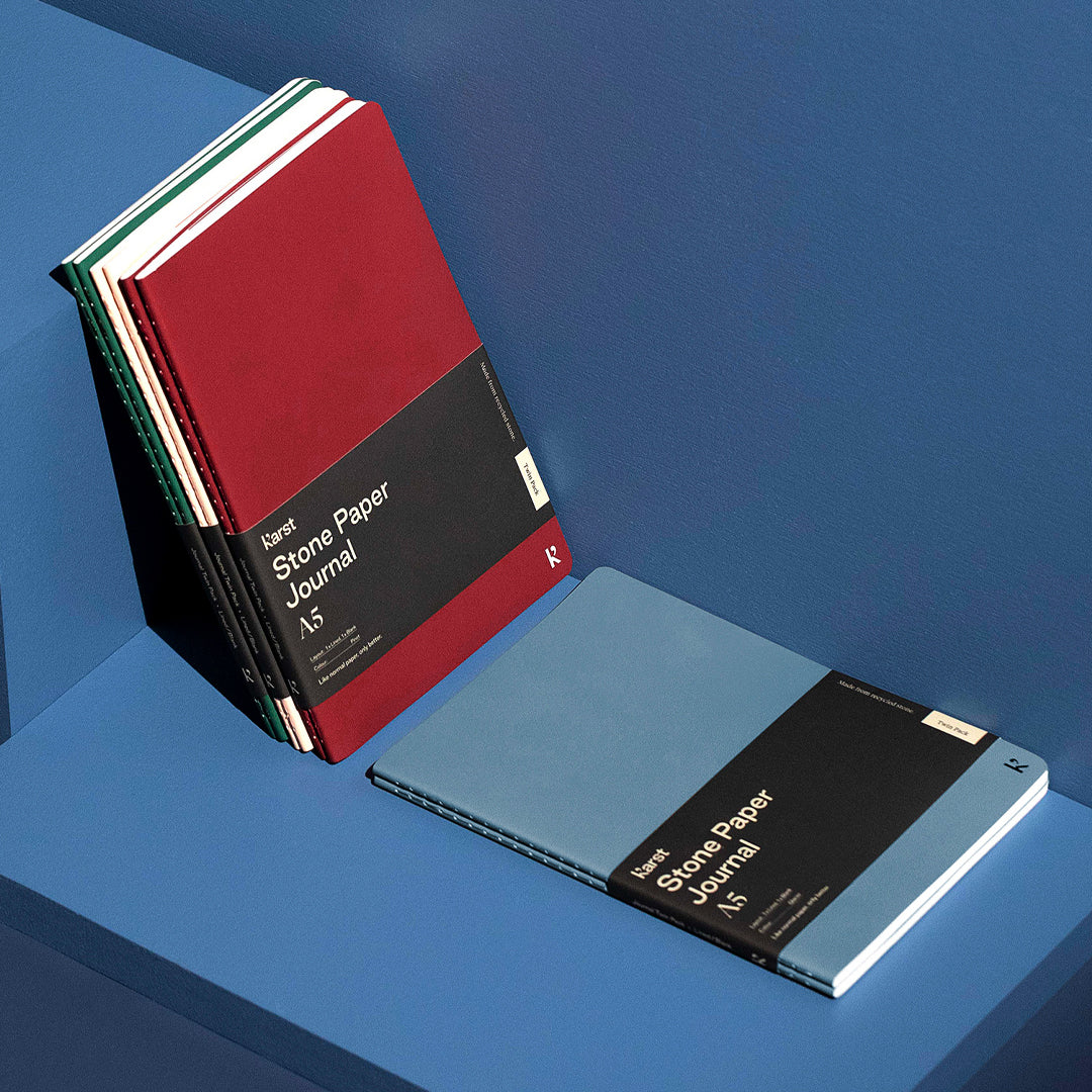 Karst, A5 Softcover Daily Journal Twin Pack, Turmeric, Notebook,