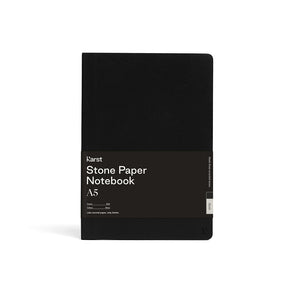 Karst, A5 Softcover Notebook Blank, Black, Notebook,