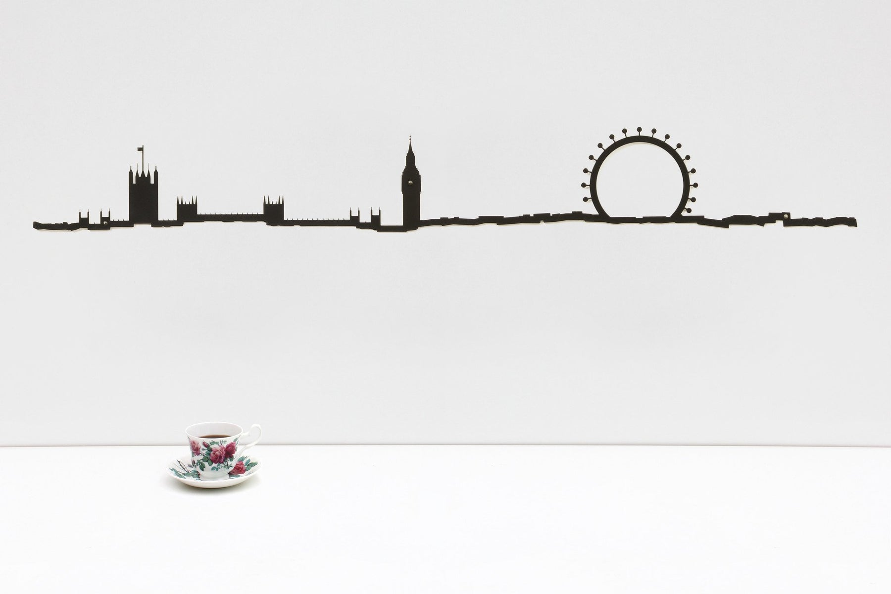 The Line, 49.25" XL City Skyline Silhouette, New York, Decorative,