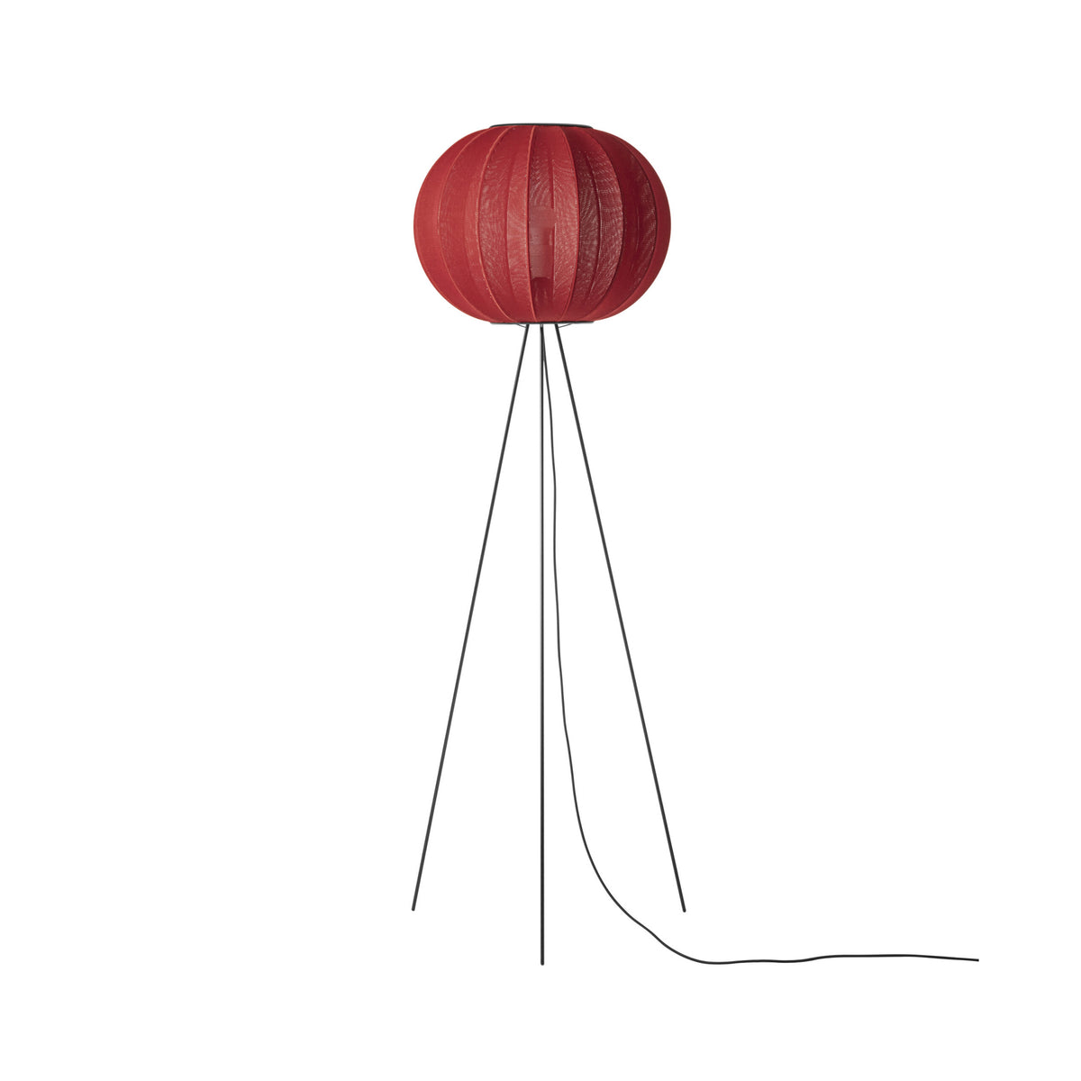 Made by Hand, Knit-Wit High Floor Lamp 45, Maple Red, Floor,