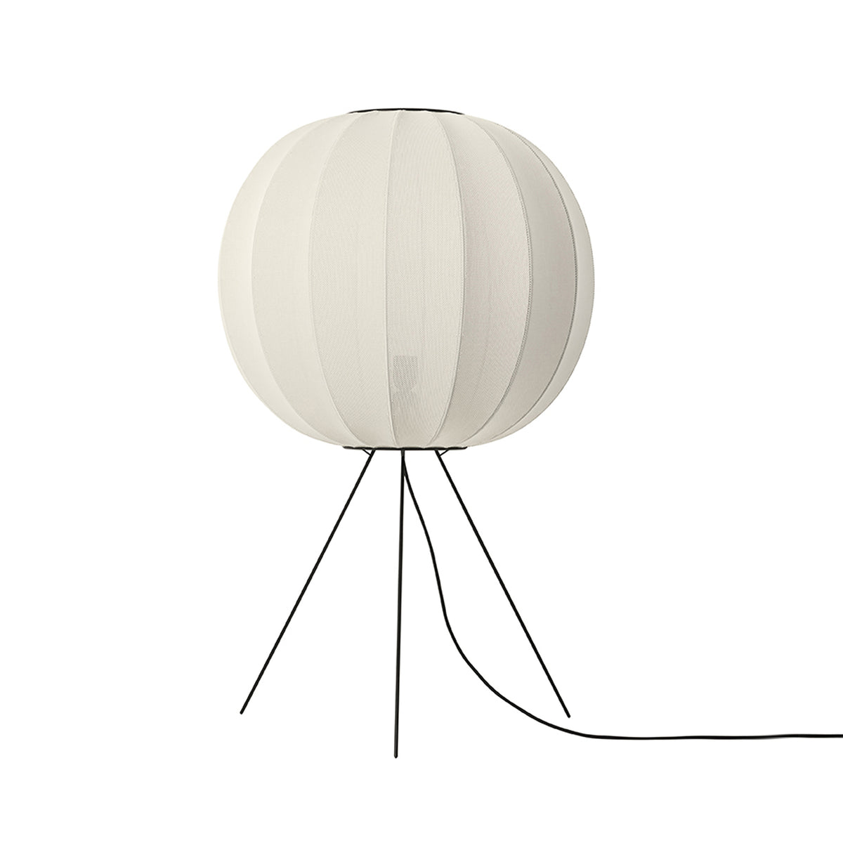 Made by Hand, Knit-Wit Medium Floor Lamp 60, Pearl White, Floor,