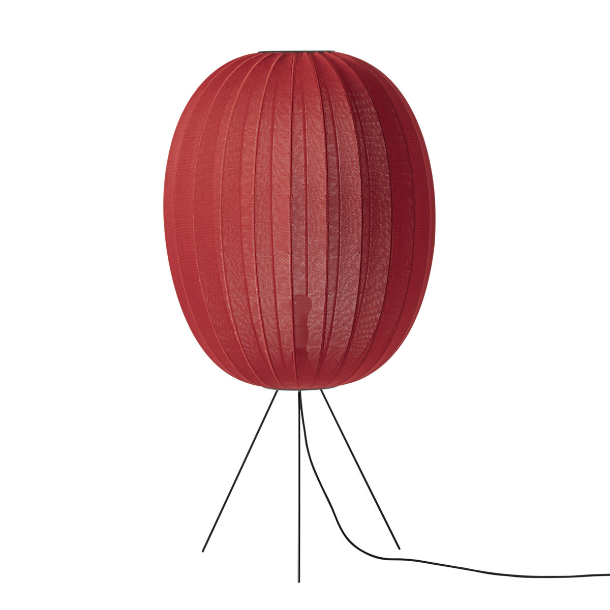 Made by Hand, Knit-Wit Medium Floor Lamp 65, Maple Red, Floor,