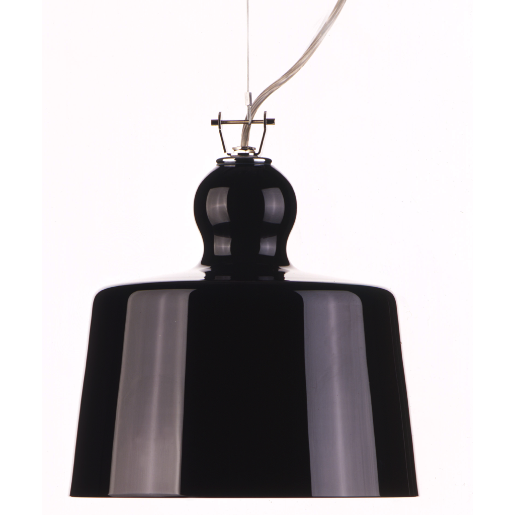Produzione Privata, Acquatinta Pendant, Black Glass, Pendant, Michele De Lucchi,