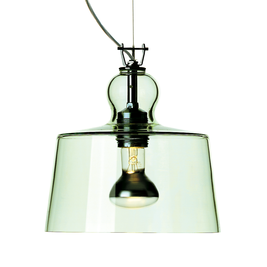 Produzione Privata, Acquatinta Pendant, Green Glass, Pendant,