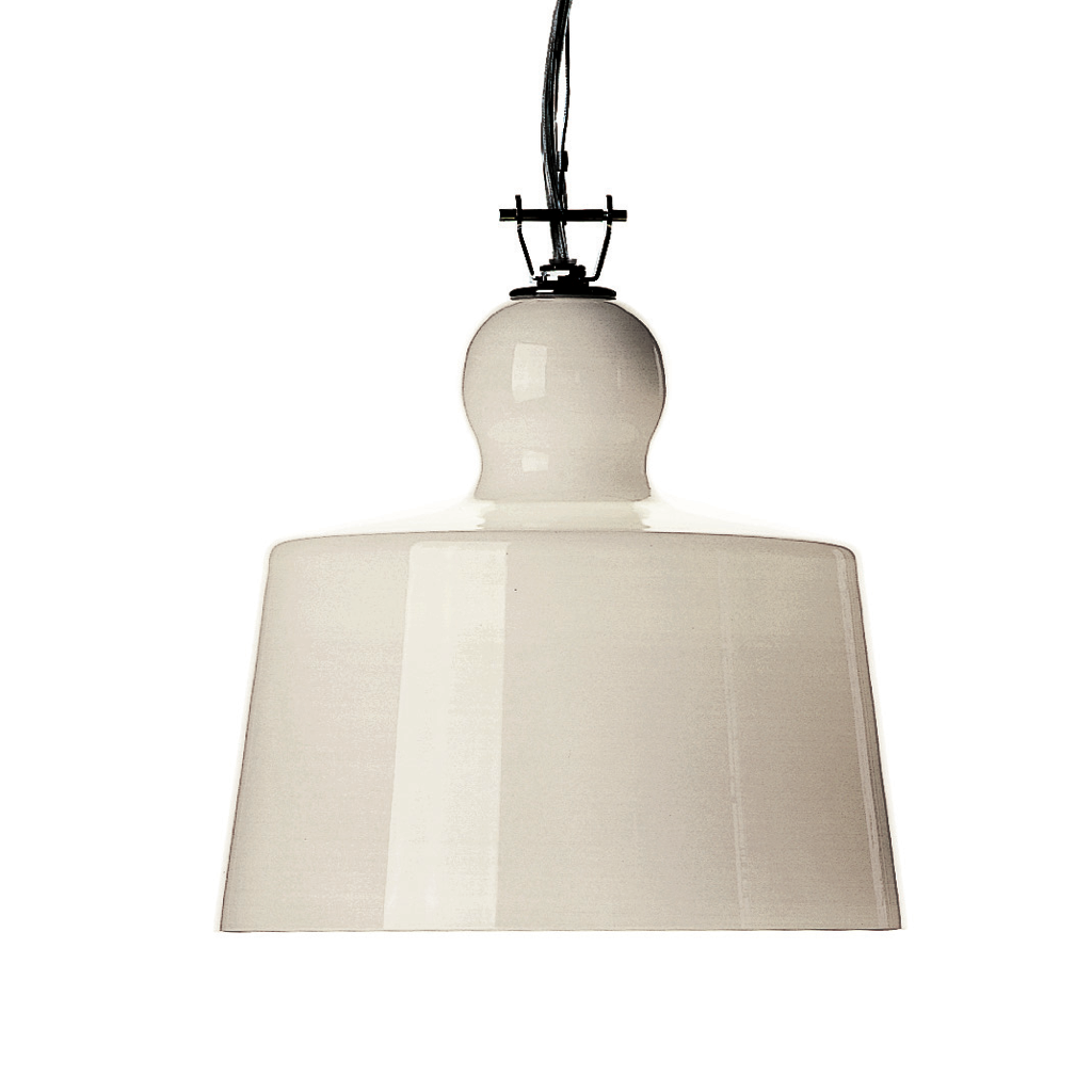 Produzione Privata, Acquatinta Pendant, White Glaze, Pendant,