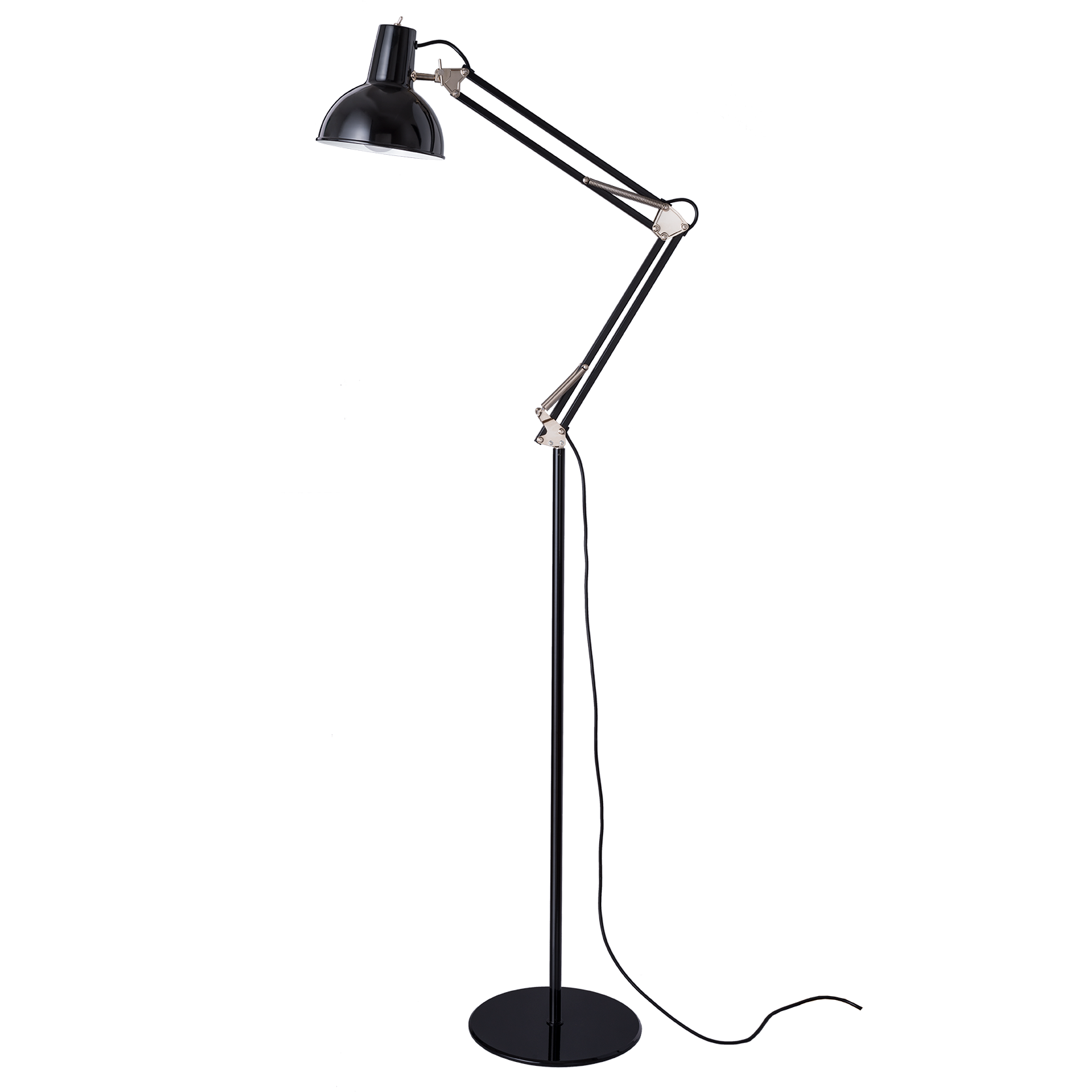 Midgard, Spring Balanced Floor Lamp, Black, Floor,