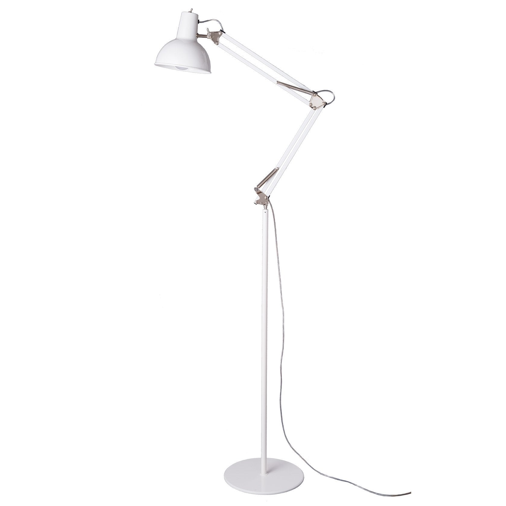 Midgard, Spring Balanced Floor Lamp, White, Floor,