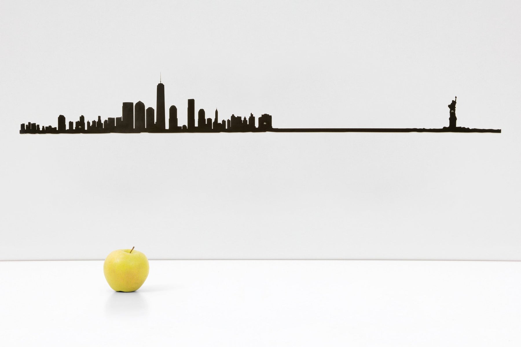 The Line, 49.25" XL City Skyline Silhouette, Chicago, Decorative,