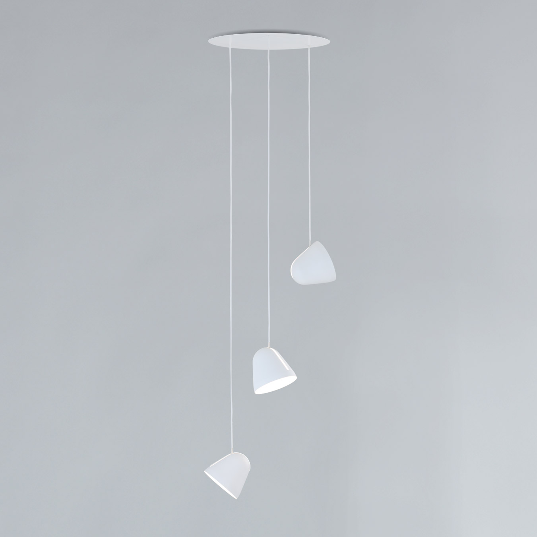 NYTA, Multiple Canopy, Multiple 3 White, Pendant, Fabian Maier, Johannes Marmon and Johannes Müller, founders of NYTA,